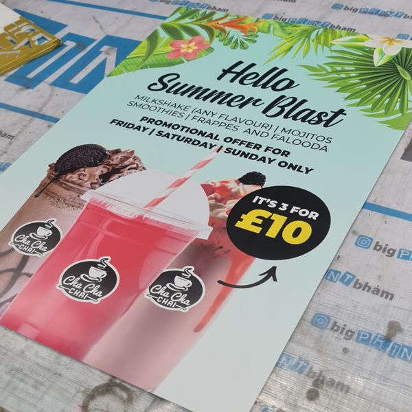 Drinks Poster Printing